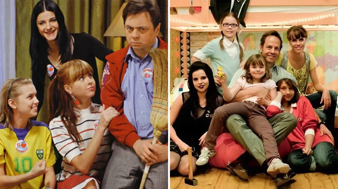 Те, кто вырос на «Папиных дочках», на всю жизнь запомнили, что девочки могут быть разные, а к психологу идти совсем не страшно. Фото © «Папины дочки» (сериал 2007–2013), режиссёры Ирина Васильева, Александр Жигалкин и др., сценаристы Вячеслав Дусмухаметов, Антон Морозенко и др. © «Полный дом дочек» (сериал 2010–2011), режиссёры Дитмар Гасснер, Гетц Худельмайер, сценаристы Саша Эль Вараки, Кристиан Эйсерт / Kinopoisk