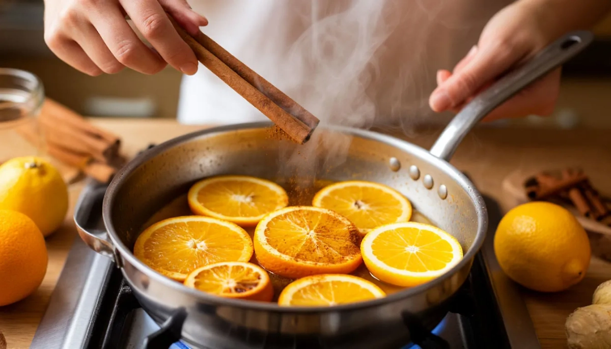 Лимон, апельсин, корица и гвоздика отлично перекрывают неприятные запахи своими. Фото © «Шедеврум» 