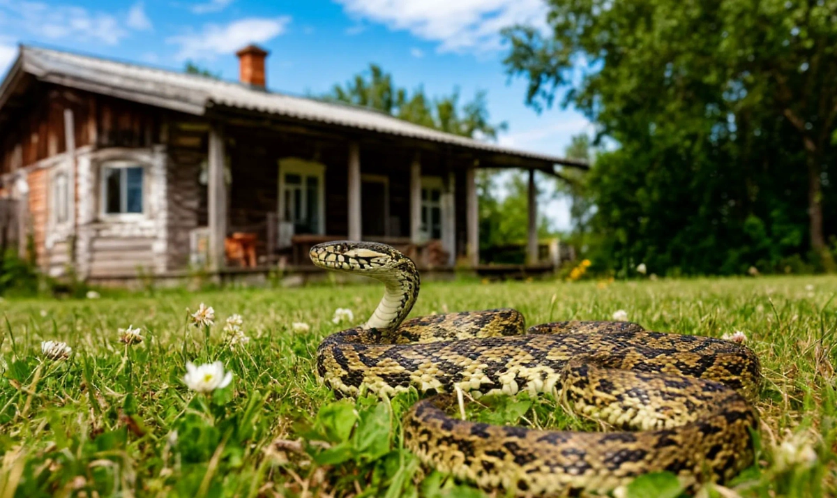 Как отличить ядовитую змею от безопасной на дачном участке. Фото © «Шедеврум»