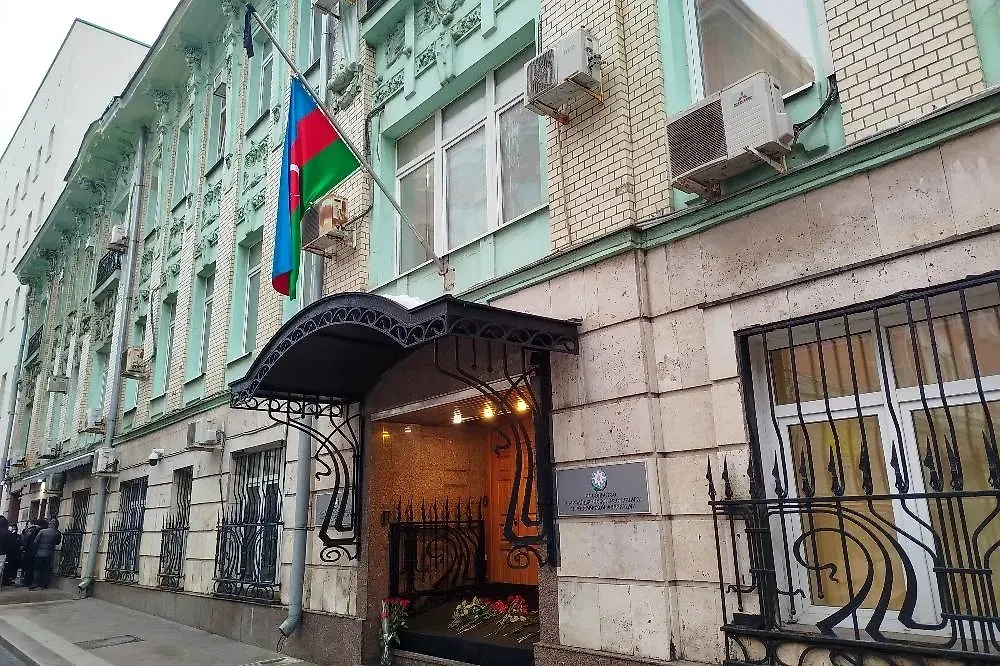 Посольство Азербайджана в России. Фото © ТАСС / Артём Герасимов