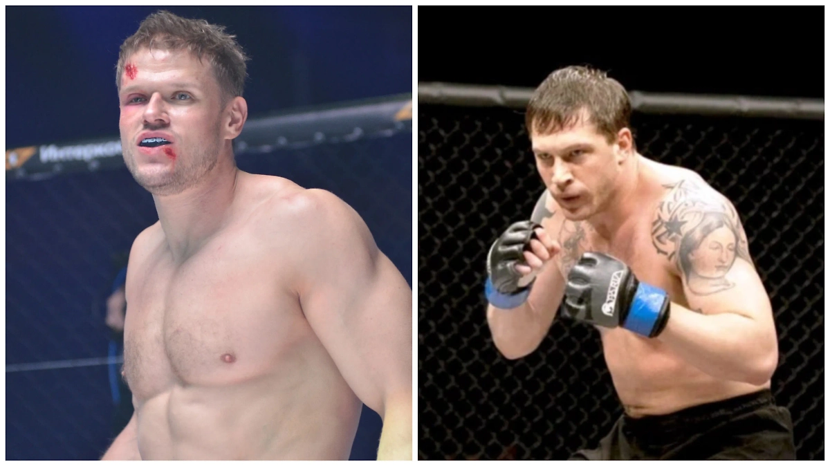 «Воин» (2015): официальная адаптация американского фильма «Воин» (2011). Фото © Кадр из фильма «Воин», режиссёр Алексей Андрианов, сценаристы Дэвид Фриджерио, Илья Тилькин / Kinopoisk, © Кадр из фильма «Воин», режиссёр Гэвин О’Коннор, сценаристы Энтони Тамбакис, Гэвин О’Коннор, Клиф Дорфман / Kinopoisk