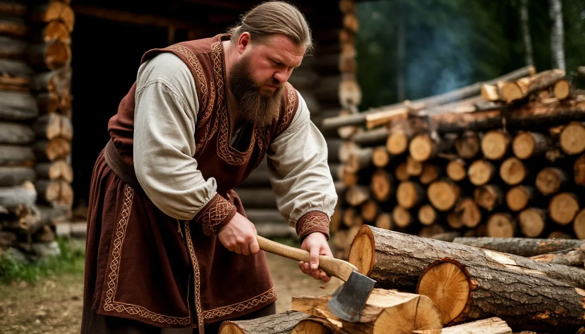 Сила, здоровье, способность перевернуть телегу — это ценности в крестьянском мире. Фото © «Шедеврум»