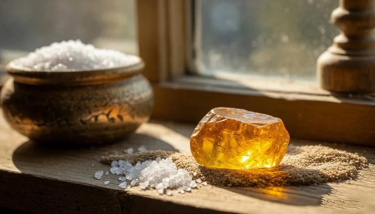Какие камни важно положить на подоконник рядом с солью для усиления эффекта? Фото © «Шедеврум» 