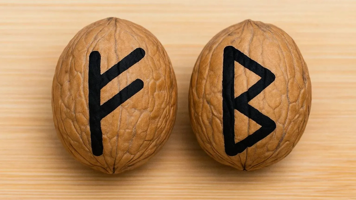 Руны Феху и Беркана — денежное комбо. Фото © Chat GPT