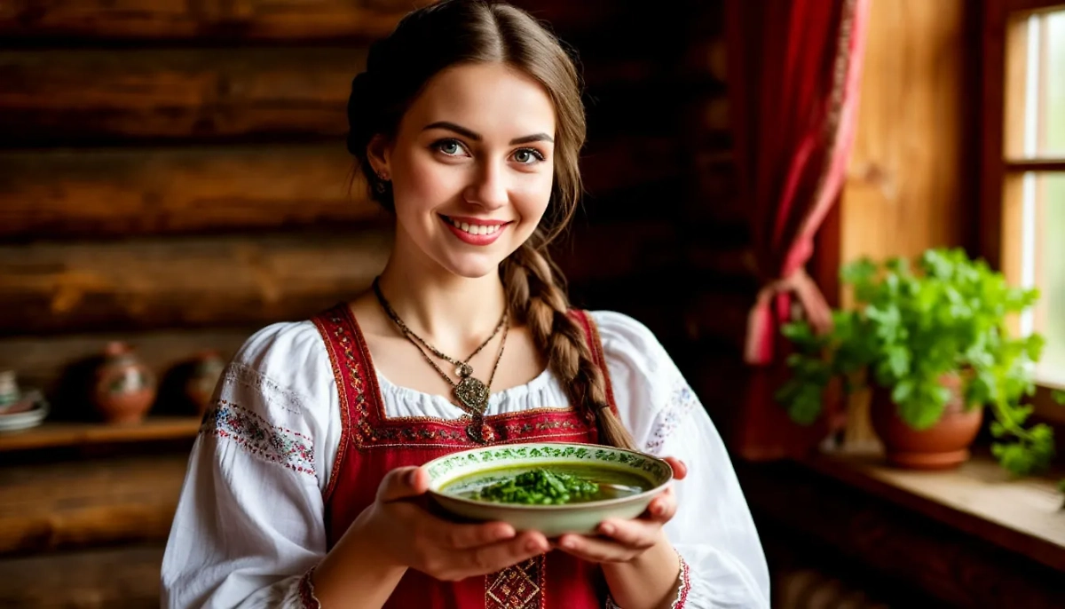 Сначала борщ был зелёным. А ещё раньше утка чож снесла мировое яйцо. Фото © «Шедеврум»