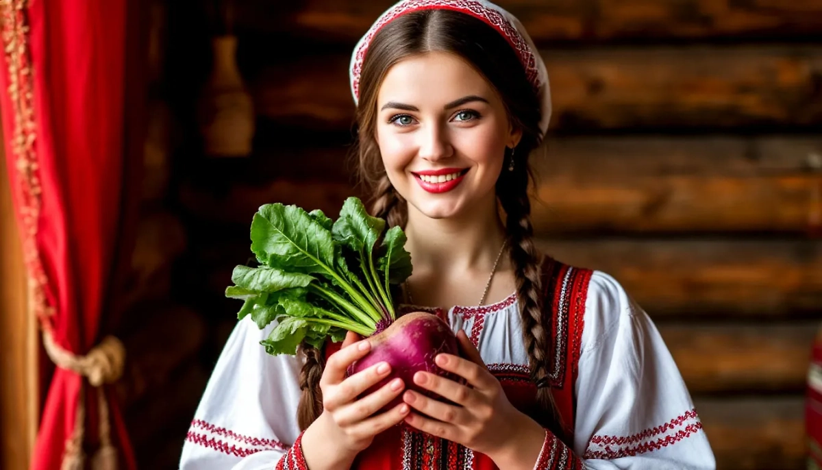 Борщ стал красным, когда стала красной свёкла. Она не всегда была красной. Природа её такой не задумывала. Фото © «Шедеврум»