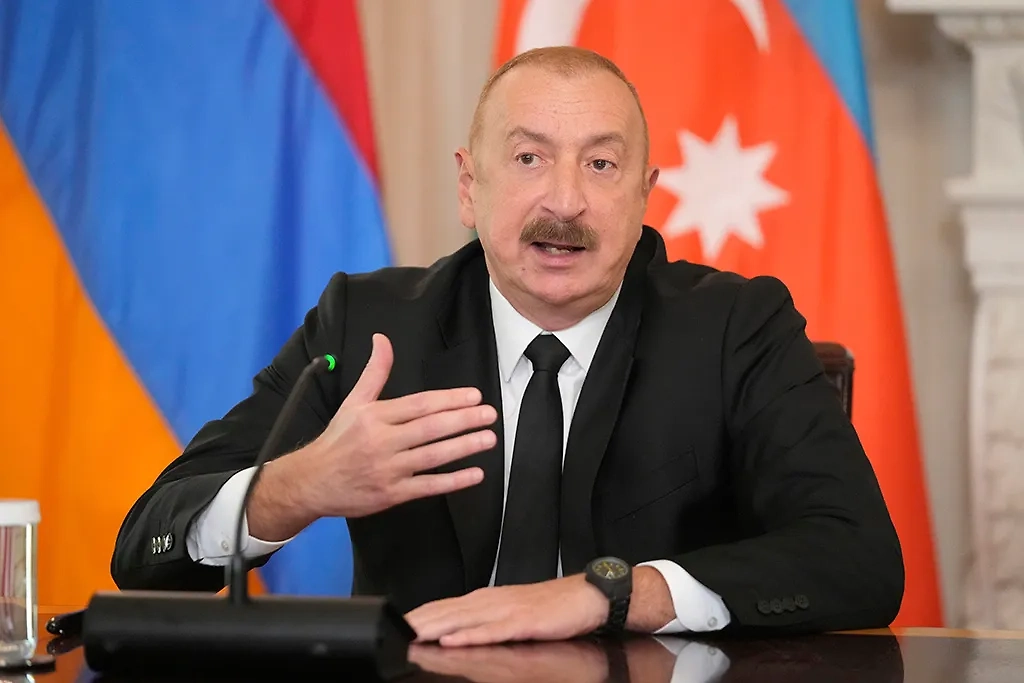 Президент Азербайджана Ильхам Алиев. Фото © ТАСС / AP / Mark Schiefelbein