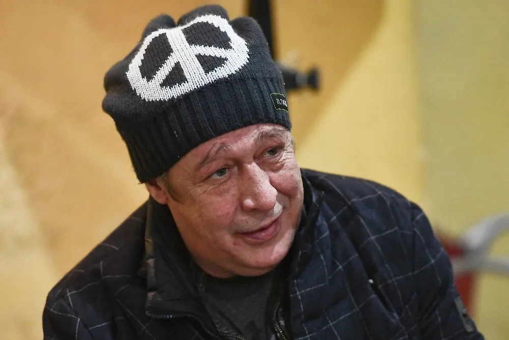 Михаил Ефремов недавно освободился из колонии, где сидел за пьяное ДТП, в котором погиб человек. Фото © РИА «Новости» / Евгения Новоженина