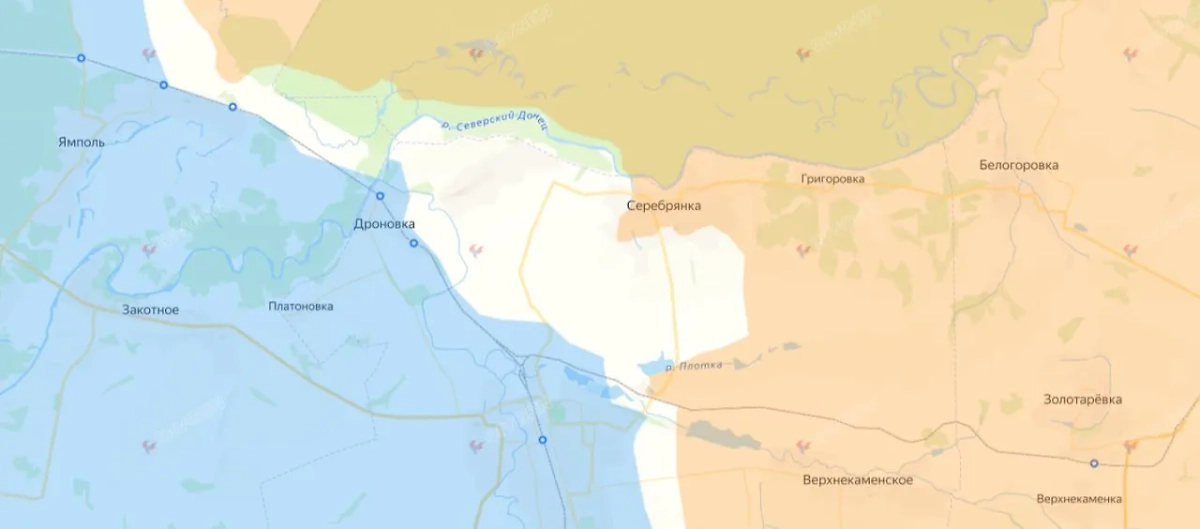 Карта СВО на 18 сентября 2025 года. Армия России зачищает Серебрянское лесничество. Фото © divgen