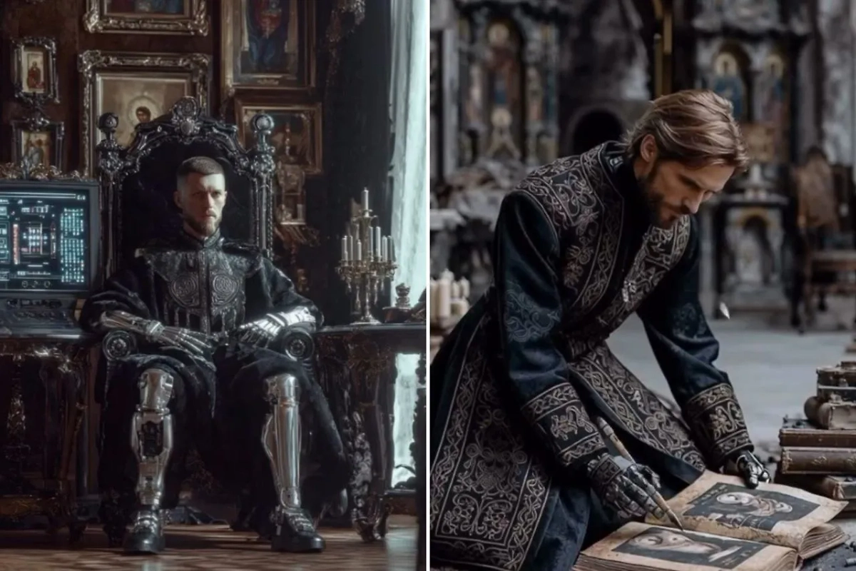 Двое мужчин с имплантами на месте рук. Возможно, это броня, возможно — протезы. Но им это совсем не мешает. Фото © Instagram (соцсеть запрещена в РФ; принадлежит корпорации Meta, которая признана в РФ экстремистской) / lizashevaai