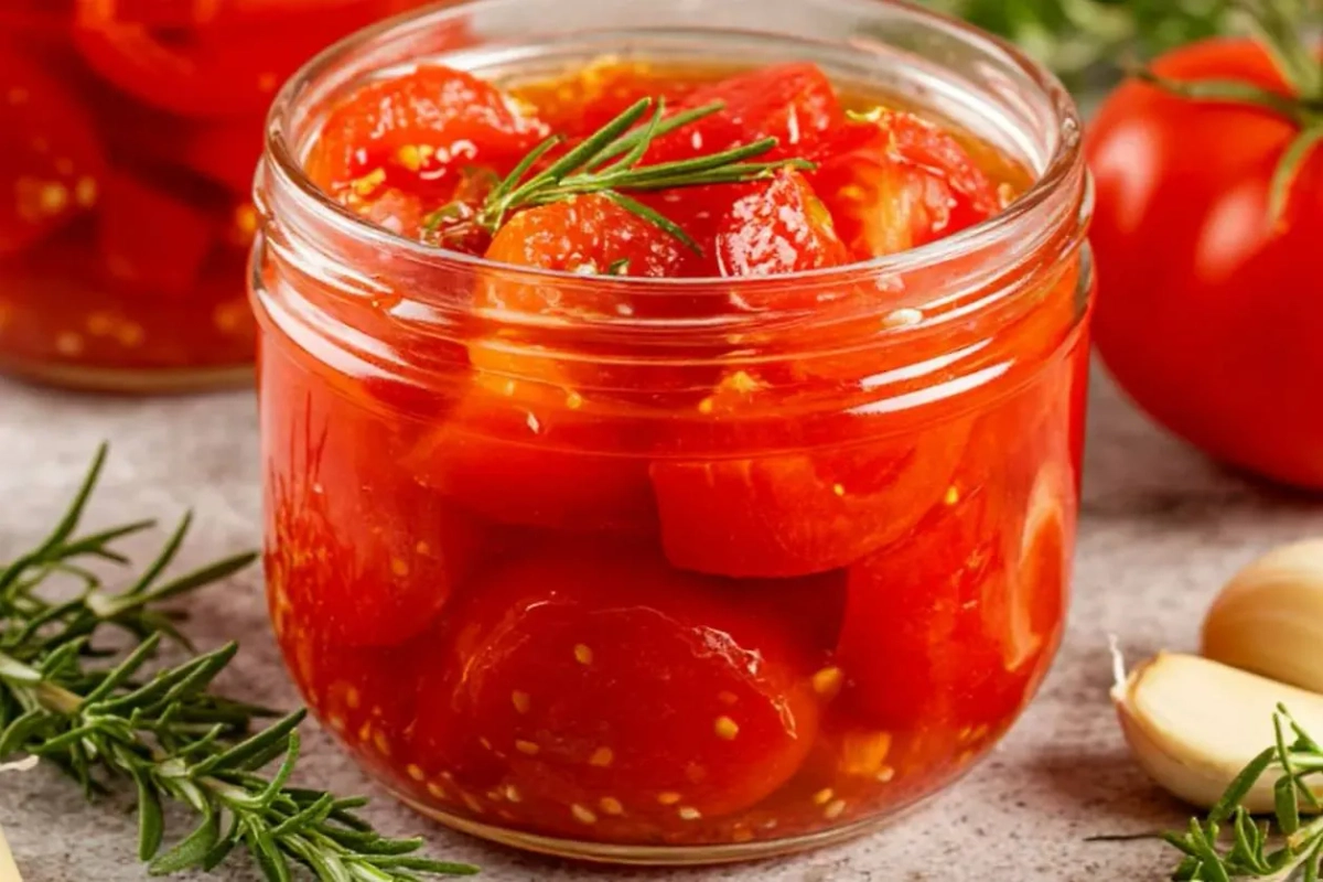 Маринованные томаты с чесноком: классический домашний рецепт. Фото © «Шедеврум»