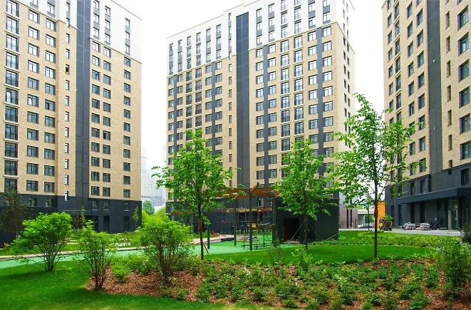 ЖК «Онли», где сейчас живёт в двушке Дана Борисова. Фото © Yandex