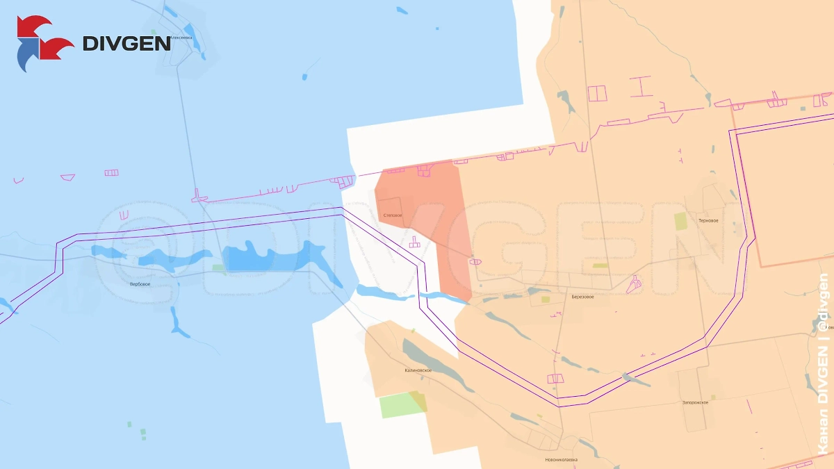 Карта СВО на 28 сентября 2025 года. ВС РФ взяли под контроль населённый пункт Степовое Днепропетровской области. Фото © Telegram / DIVGEN 🚩 Карта СВО