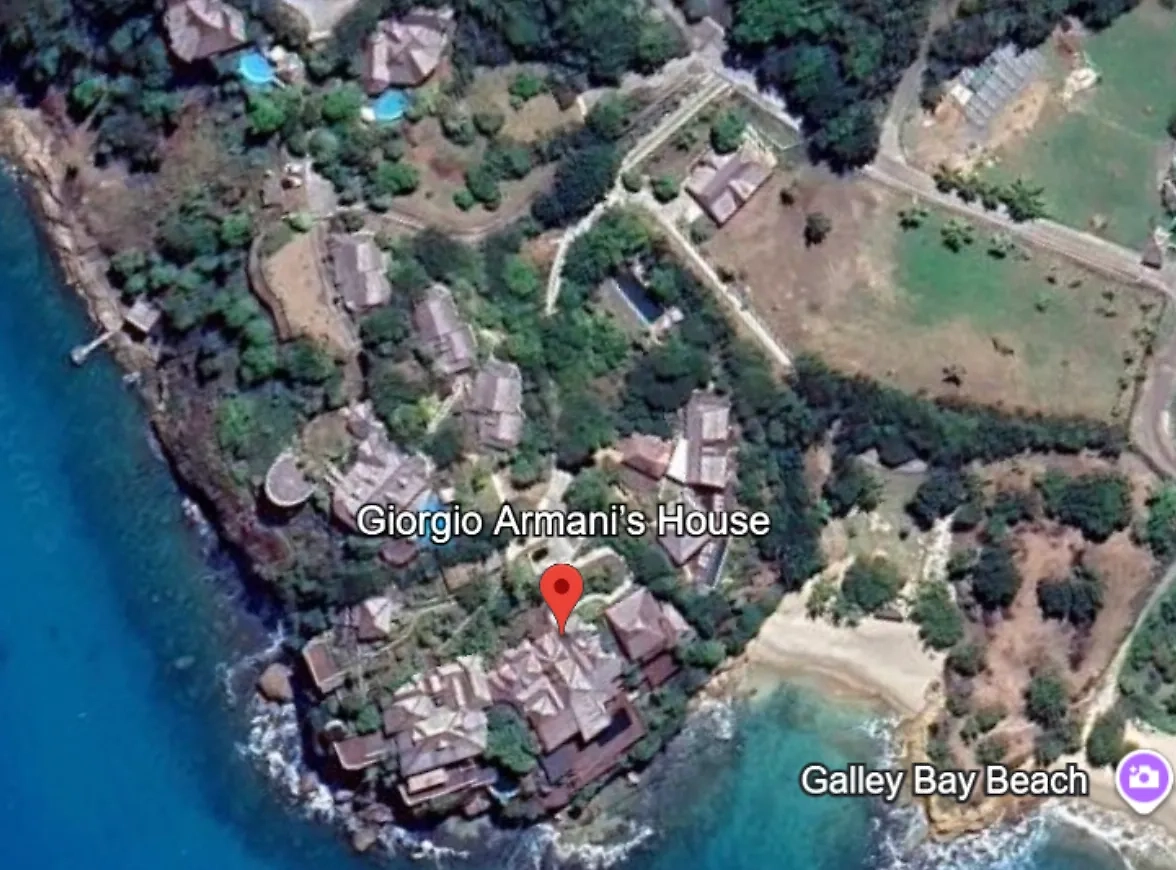 Вилла Армани на Карибах. Фото © Google Maps