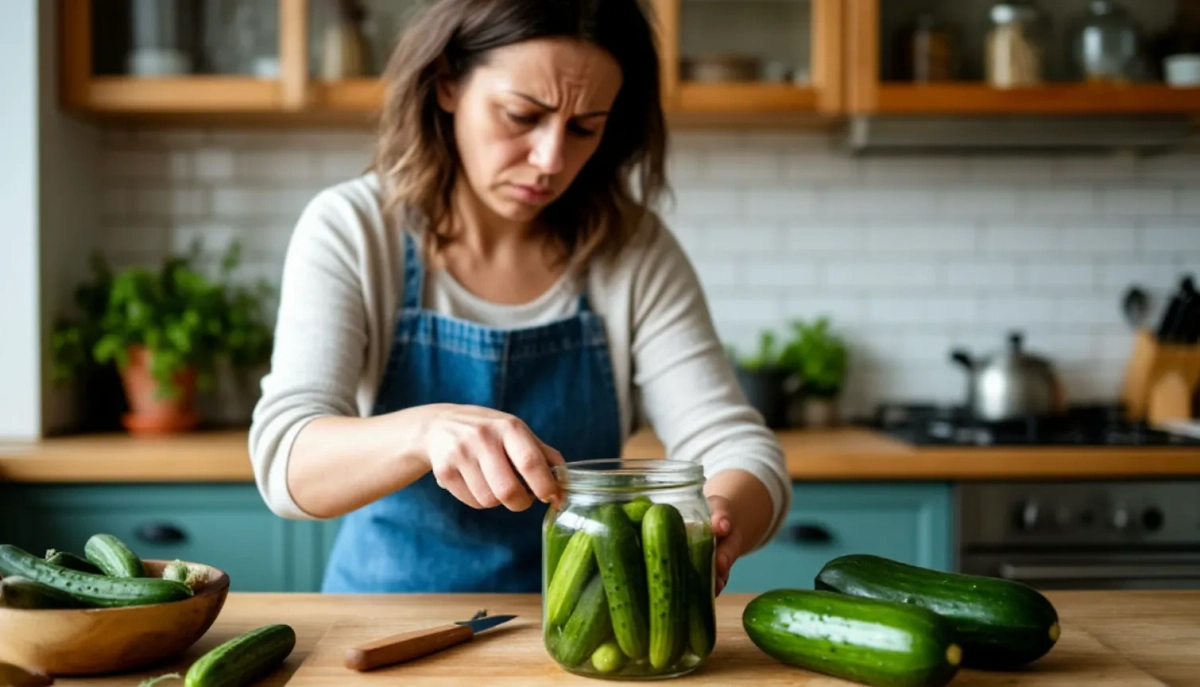 Огурцы без стерилизации банок. Есть мнение, что это не очень хорошая идея, хоть и вкусно. Фото © «Шедеврум»