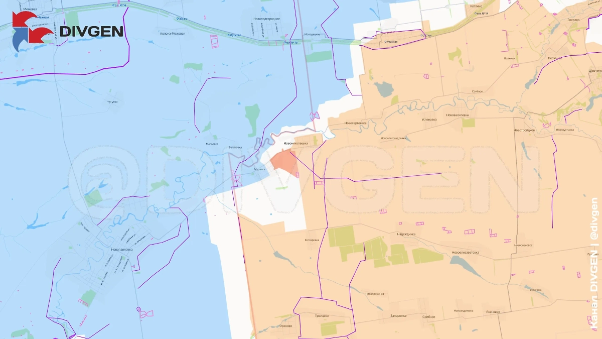 Карта СВО на 10 сентября 2025 года. Штурмовые группы вошли в Муравку западнее Покровска. Фото © Telegram / divgen