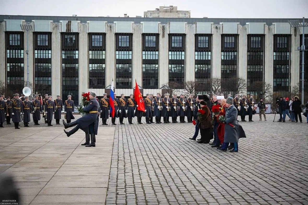 Акция в День прорыва блокады Ленинграда в Санкт-Петербурге. Фото © VK / Волонтёры Победы