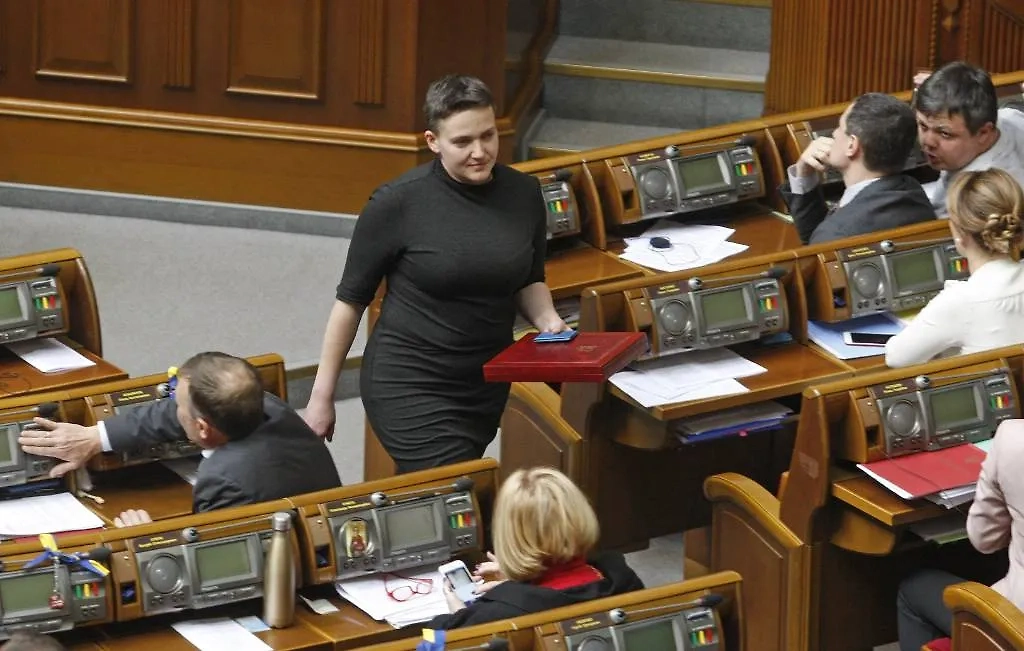 Заседание комитета Верховной рады Украины по вопросу об аресте народного депутата Надежды Савченко. Фото © ТАСС / Zuma / Serg Glovny