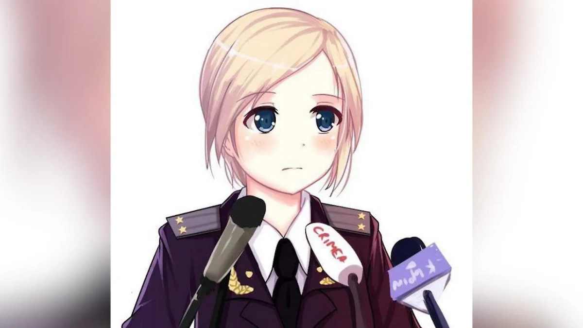 Мем с Поклонской «няш-мяш». Фото © Telegram / Наталья Поклонская