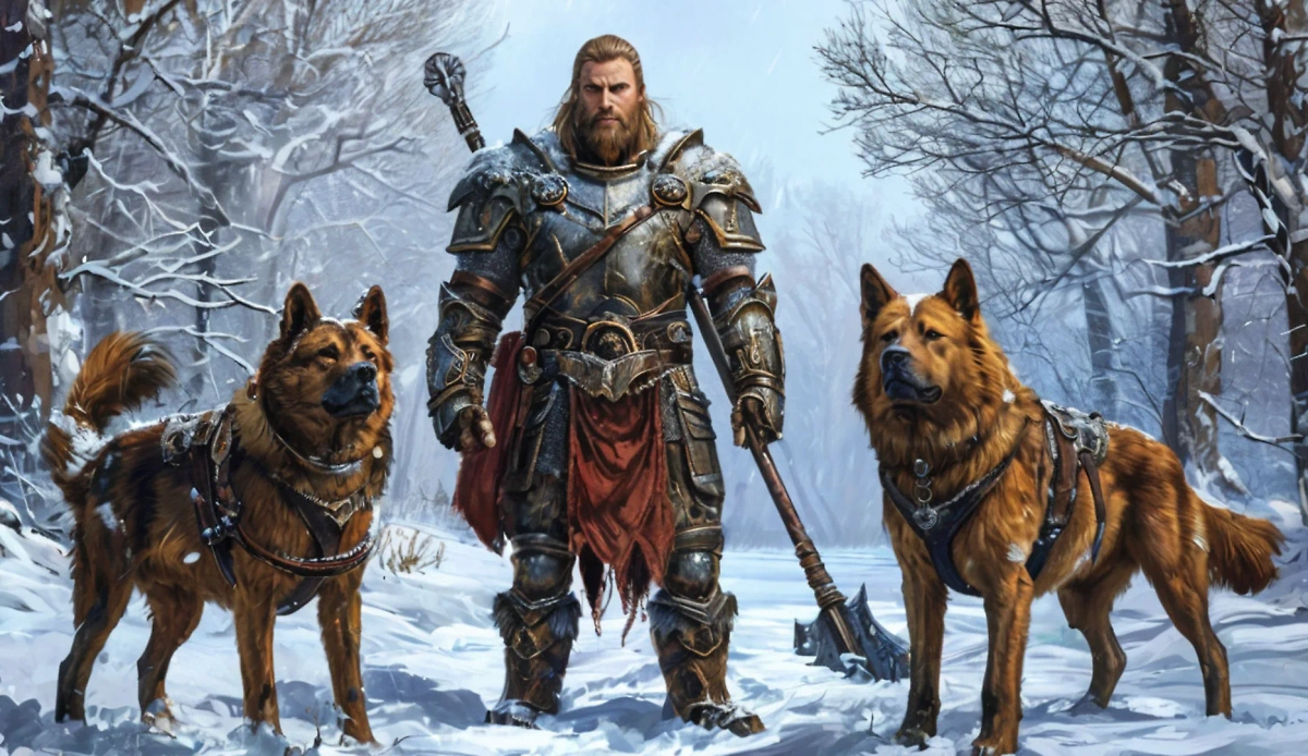 Легендарного князя Буя сопровождали собаки Ставр и Гавр. Фото © «Шедеврум»