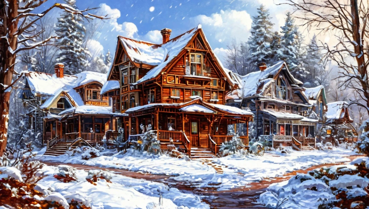 Много домов во сне — это либо проблемы со здоровьем, либо перемены. Фото © «Шедеврум»