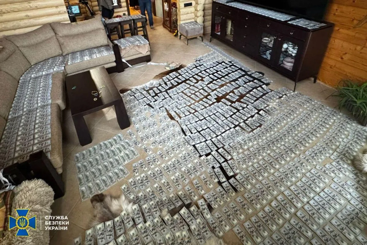 При обыске у главного психиатра ВСУ нашли 200 тысяч долларов. Фото © Служба безпеки України