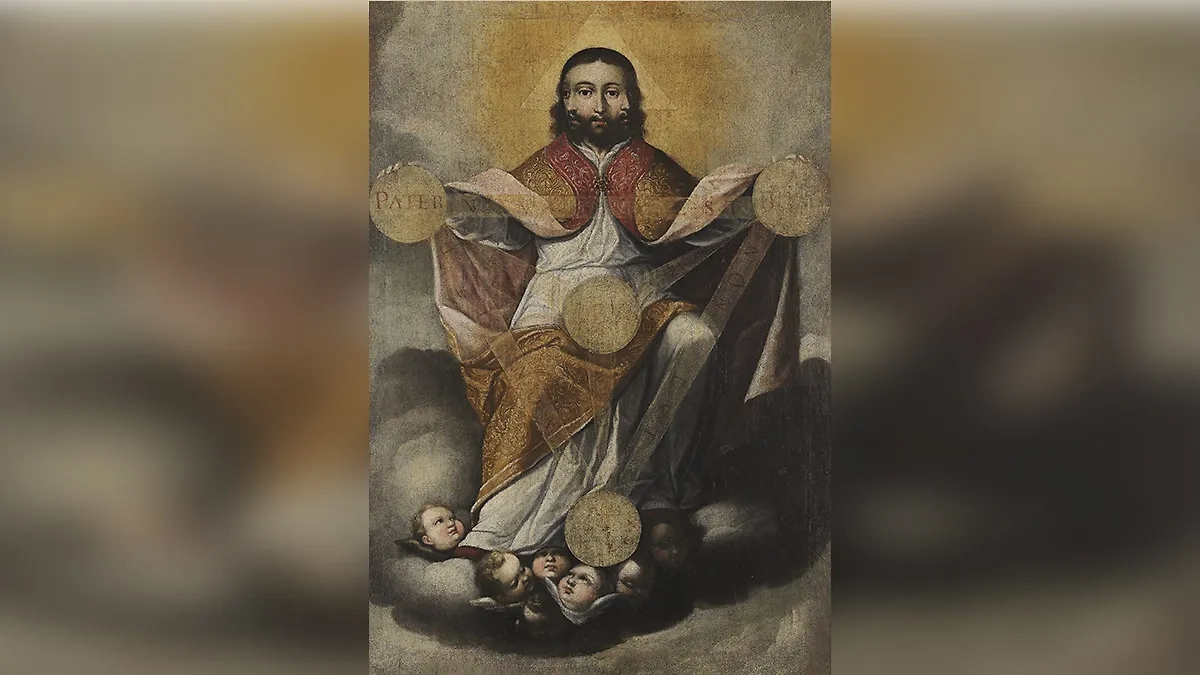 Трёхликие иконы — это те, на которых Иисус изображён с тремя лицами. Фото © Wikipedia / Васкес де Арсе-и-Себальос Грегорио