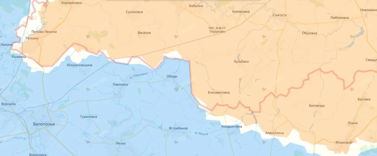 Карта СВО на 10 октября 2025 года. Фото © divgen.ru