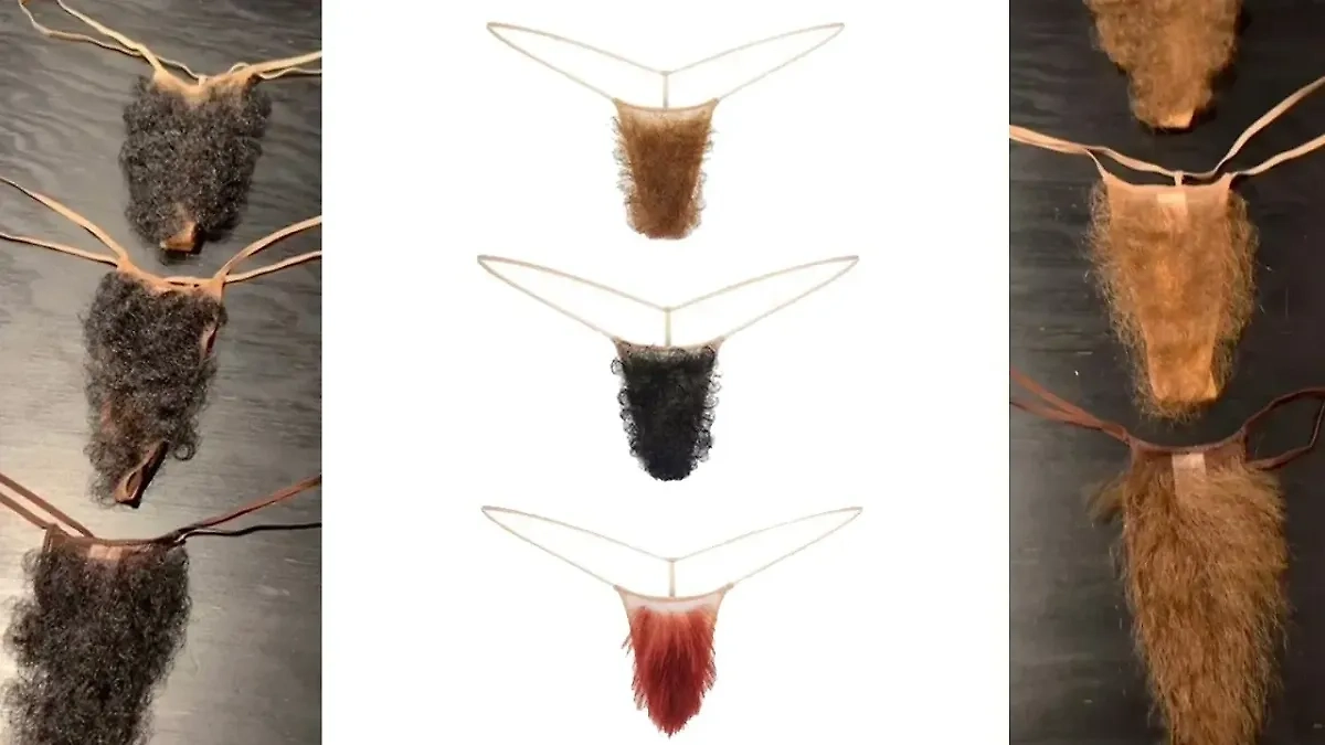 Меховые стринги от бренда Ким Кардашьян. Фото © Skims