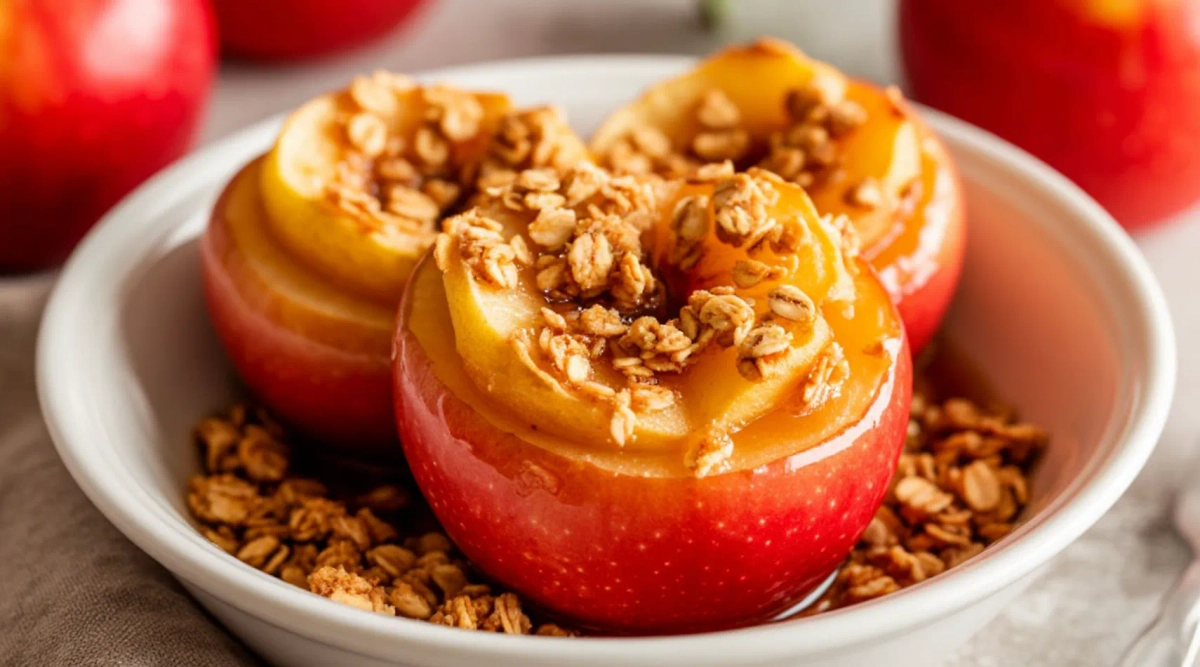 Яблоки с овсяными хлопьями. Фото © «Шедеврум»