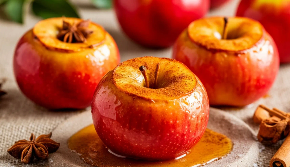 Яблоки можно запечь с корицей. Фото © «Шедеврум»