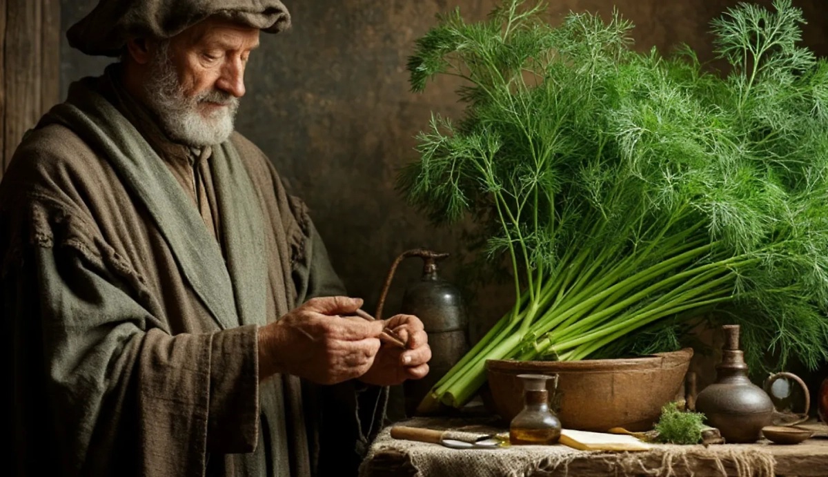 Укроп заменял спирты, хлоргексидин, перекись водорода и прочие дезинфицирующие составы. Фото © «Шедеврум»