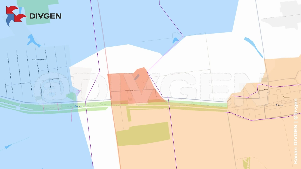 Карта СВО на 21 октября 2025 года. Согласно сообщению Минобороны, ВС РФ освободили Молодецкое (Ленино) Донецкой Народной Республики. Фото © Telegram / DIVGEN 🚩 Карта СВО