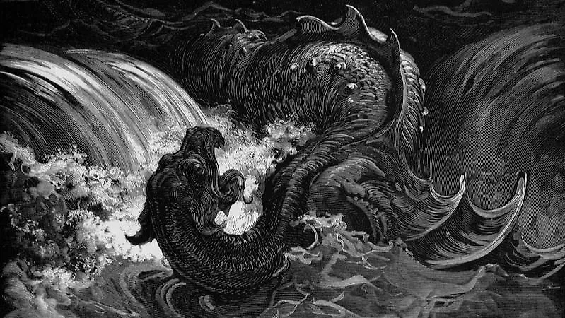 Левиафан — один из королей демонов, который отвечает за неприятное чувство зависти. Фото © Wikipedia / Gustave Doré