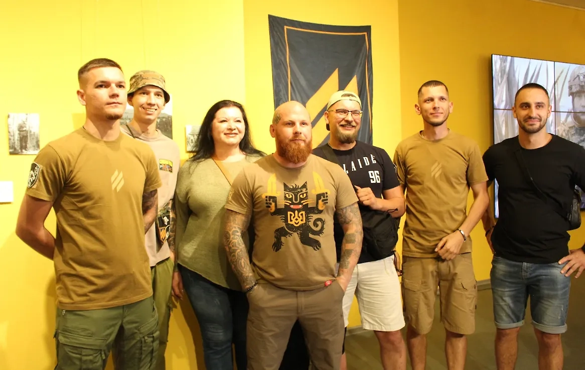 Кожемякин открыл выставку, посвященную «Азову»*. Фото © Facebook (признан экстремистской организацией и запрещён на территории Российской Федерации) / kyivhistorymuseum