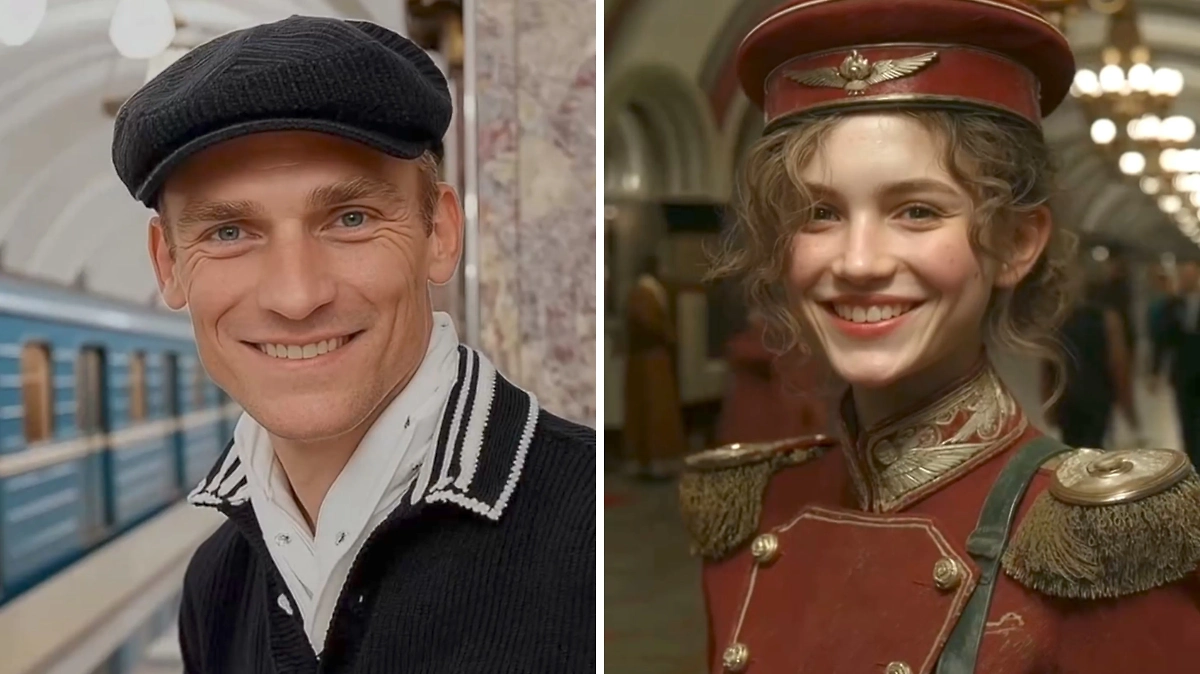 Очень, очень старые и уважаемые станции московского метро — «Динамо» и «Комсомольская». Фото © T.me/popfilter