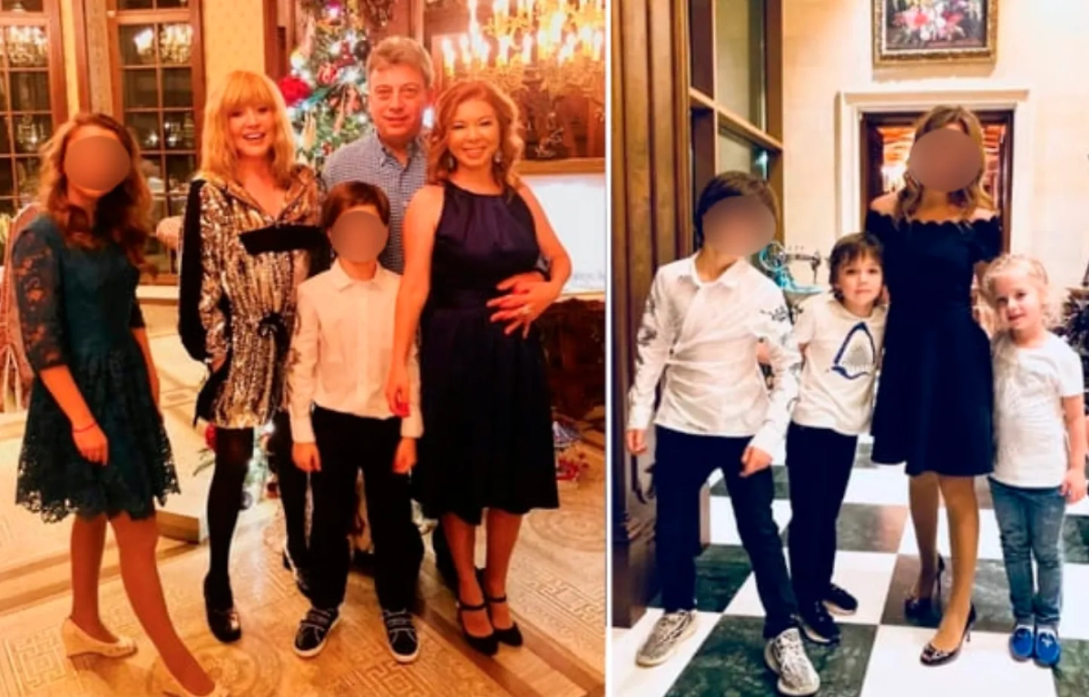 Слева: Дмитрий Галкин с женой, детьми и Аллой Пугачёвой, 2019 г. Справа: Алина и Гриша Галкины (дети Дмитрия), Гарри и Лиза Галкины (дети Максима*), 2019 г. Фото © Instagram (признан экстремистской организацией и запрещён на территории Российской Федерации) / Galkin_64_dmitry