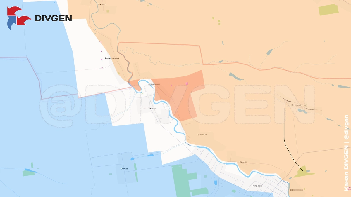 Карта СВО на 31 октября 2025-го. Армия России освободила Красногорское в Запорожской области. Фото © Telegram / divgen