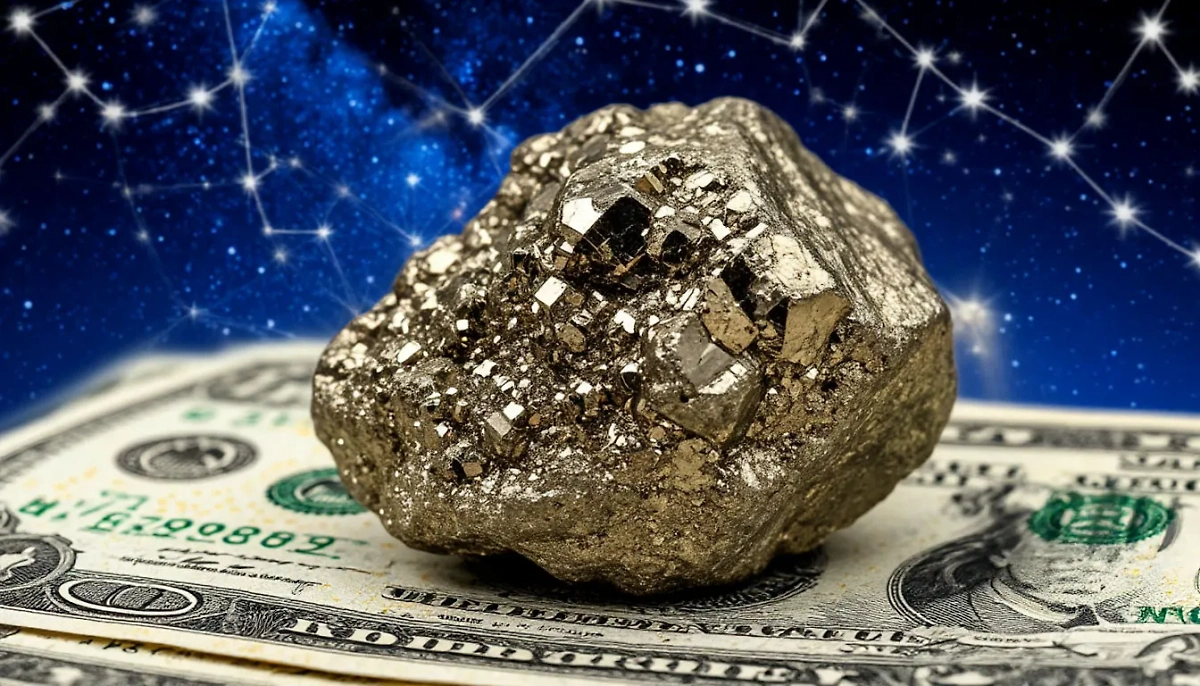 Магические свойства пирита — он притягивает надёжность и стабильность в денежный вопрос. Фото © «Шедеврум» 