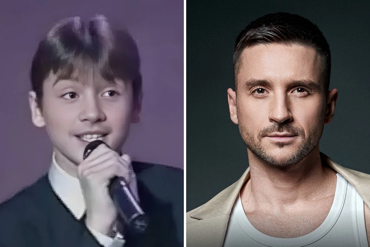 Сергей Лазарев впервые выступил на большой сцене в передаче Юрия Николаева «Утренняя звезда». Фото © 1tv.ru, фото © Instagram (признан экстремистской организацией и запрещён на территории Российской Федерации) / lazarevsergey