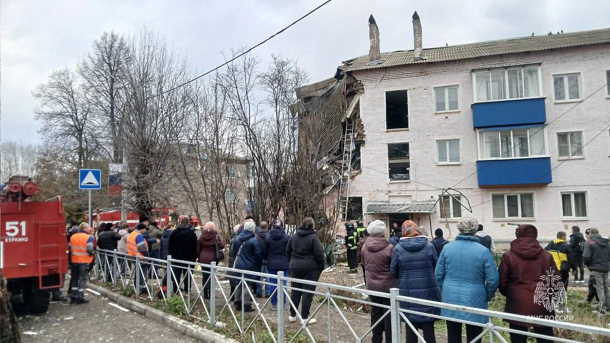 Обстановка на месте ЧП. Фото © Telegram / МЧС Тульской области