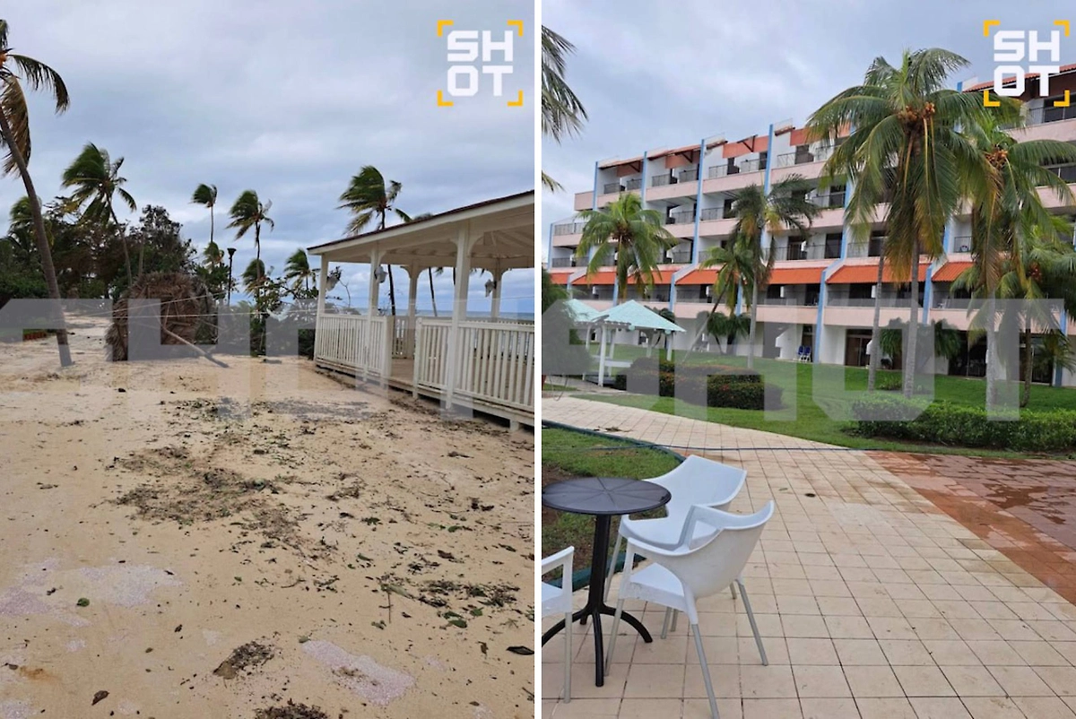 Отель на Кубе после урагана. Фото © SHOT