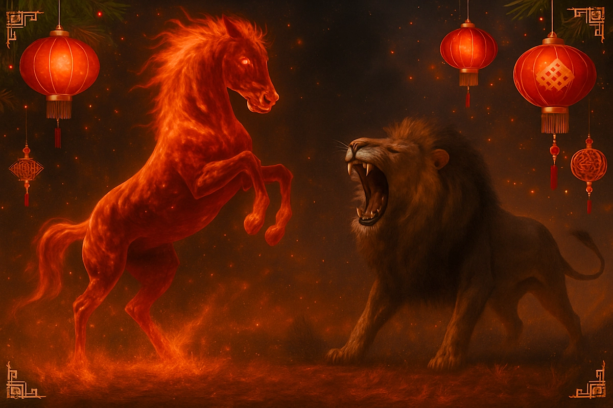 Гороскоп Лев 2026 на год Красной Огненной Лошади. Фото © ChatGPT