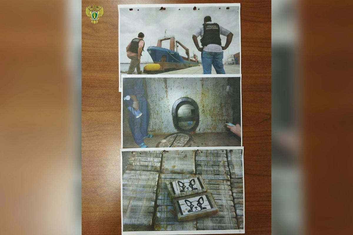 Обыски на судне ESER, перевозившем кокаин. Фото © Генпрокуратура России