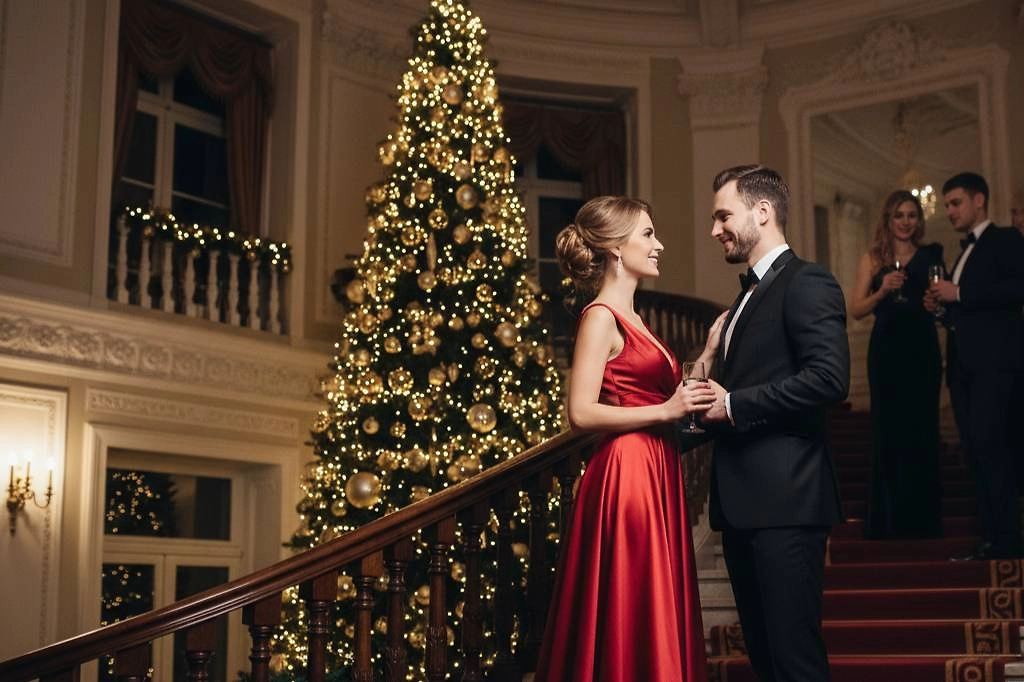 Что надеть на Новый год 2026: главные тенденции моды. Фото © Nano Banana AI