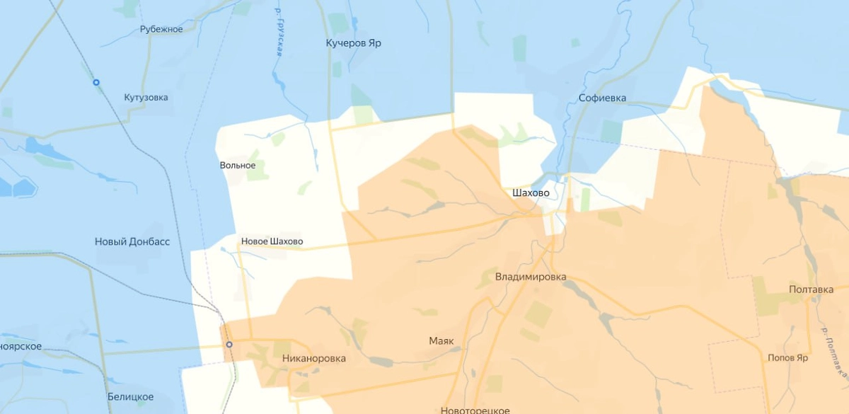 Карта СВО на 29 ноября 2025 года. Армия России освободила Шахово у Красноармейска. Фото © divgen