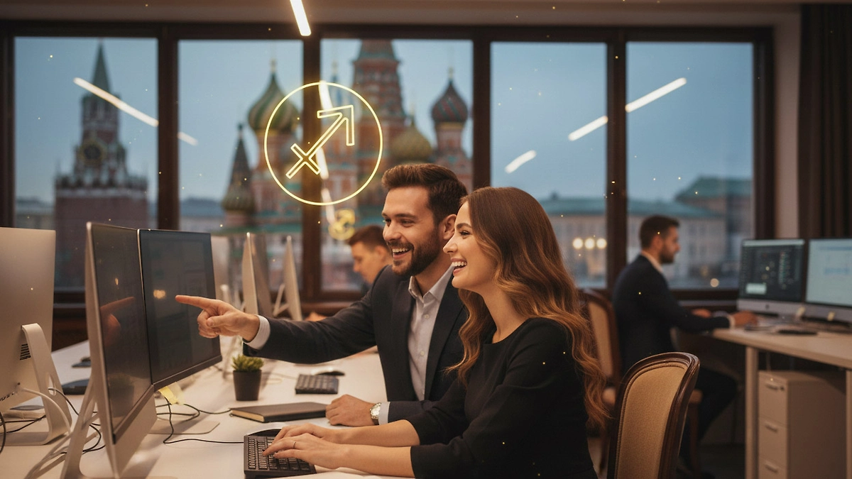 Карьера для Стрельцов в 2026 году: гороскоп. Фото © Nano Banana AI