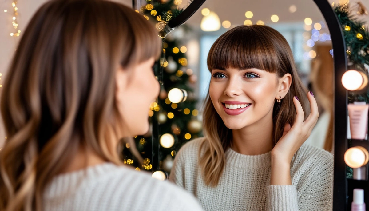 Новогодние стрижки – 2026: тренды, которые нельзя пропустить. Фото © «Шедеврум» 