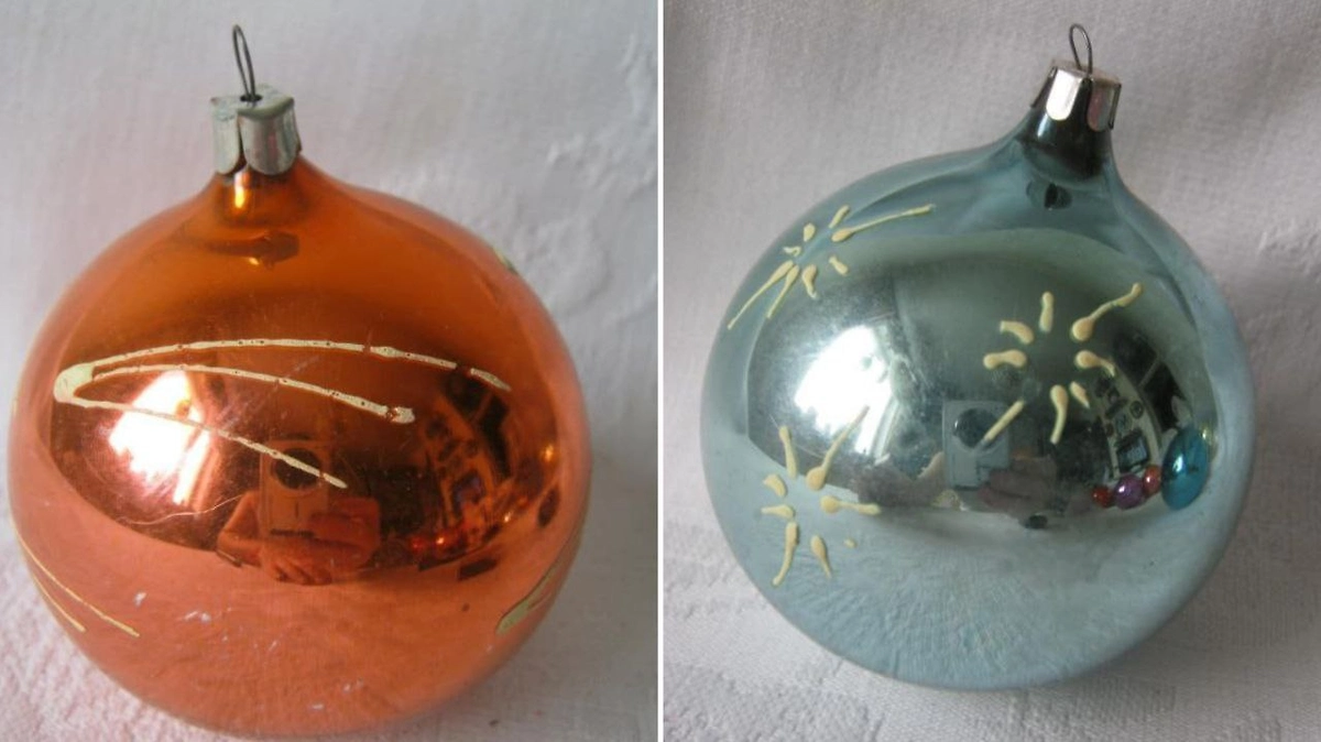 Светящиеся советские игрушки на ёлку содержат радий и опасны для здоровья. Фото © mydozimetr.ru