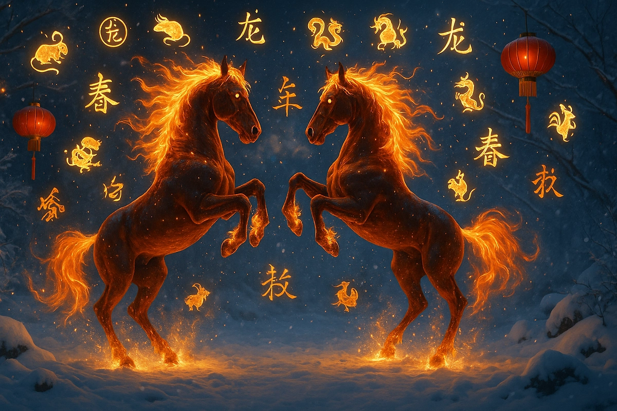 Значение мужских имён в год Огненной Лошади по восточному календарю. Фото © Chat GPT